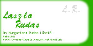 laszlo rudas business card