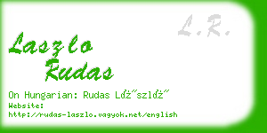 laszlo rudas business card